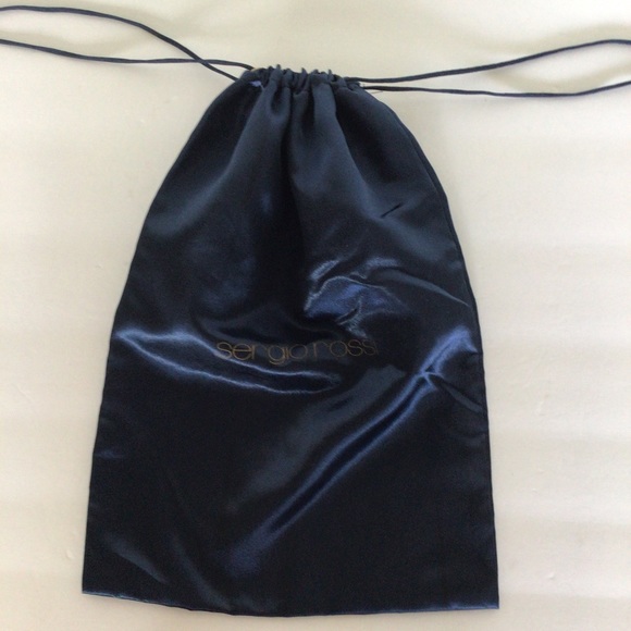 SERGIO ROSSI BLUE SATIN DUSTBAG - Picture 2 of 7